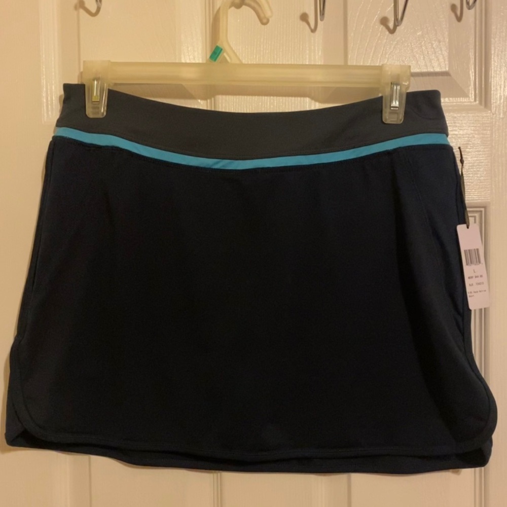 women navy blue athletic skirt